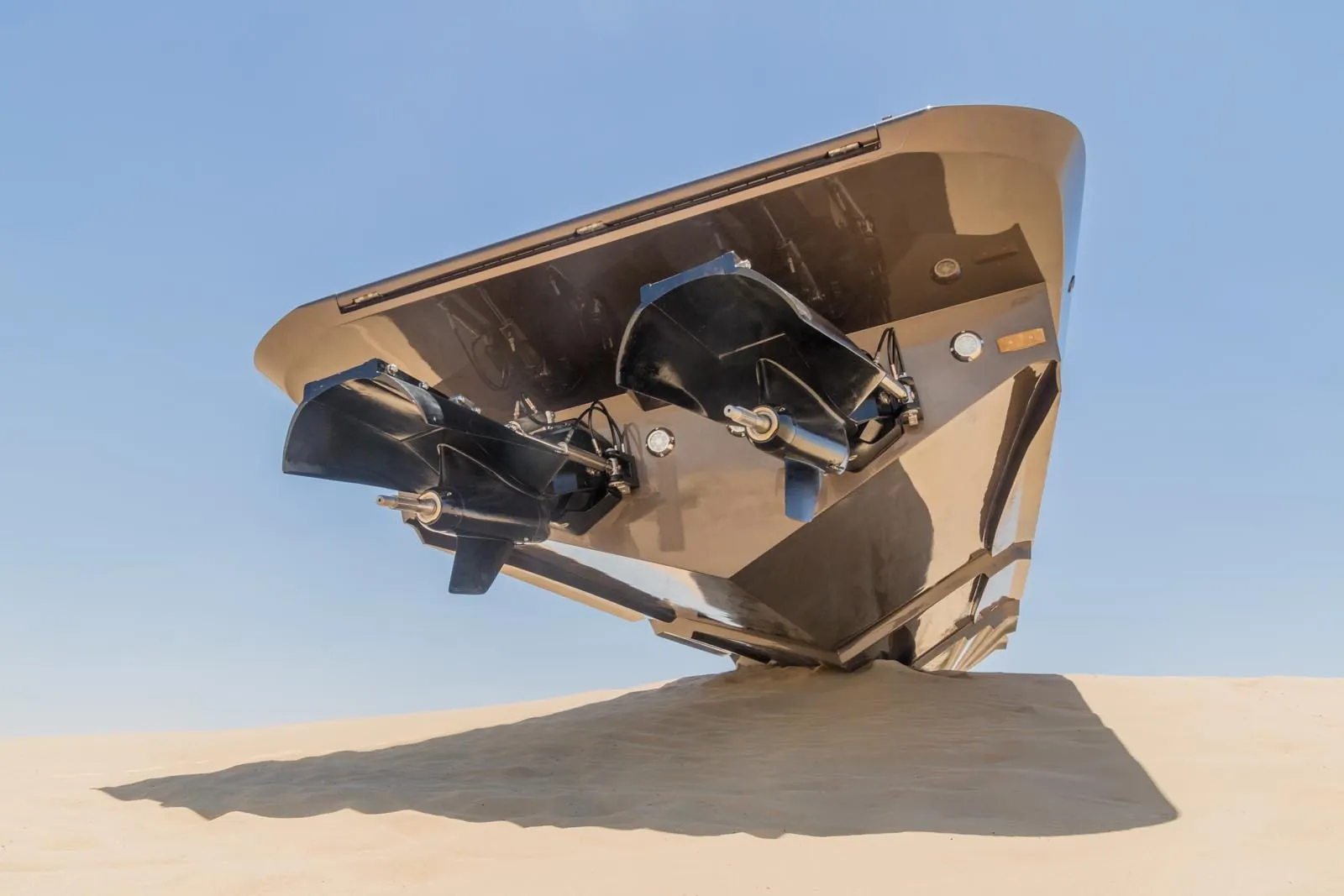 Quarter view on the dune, Al Qudra desert, Dubai