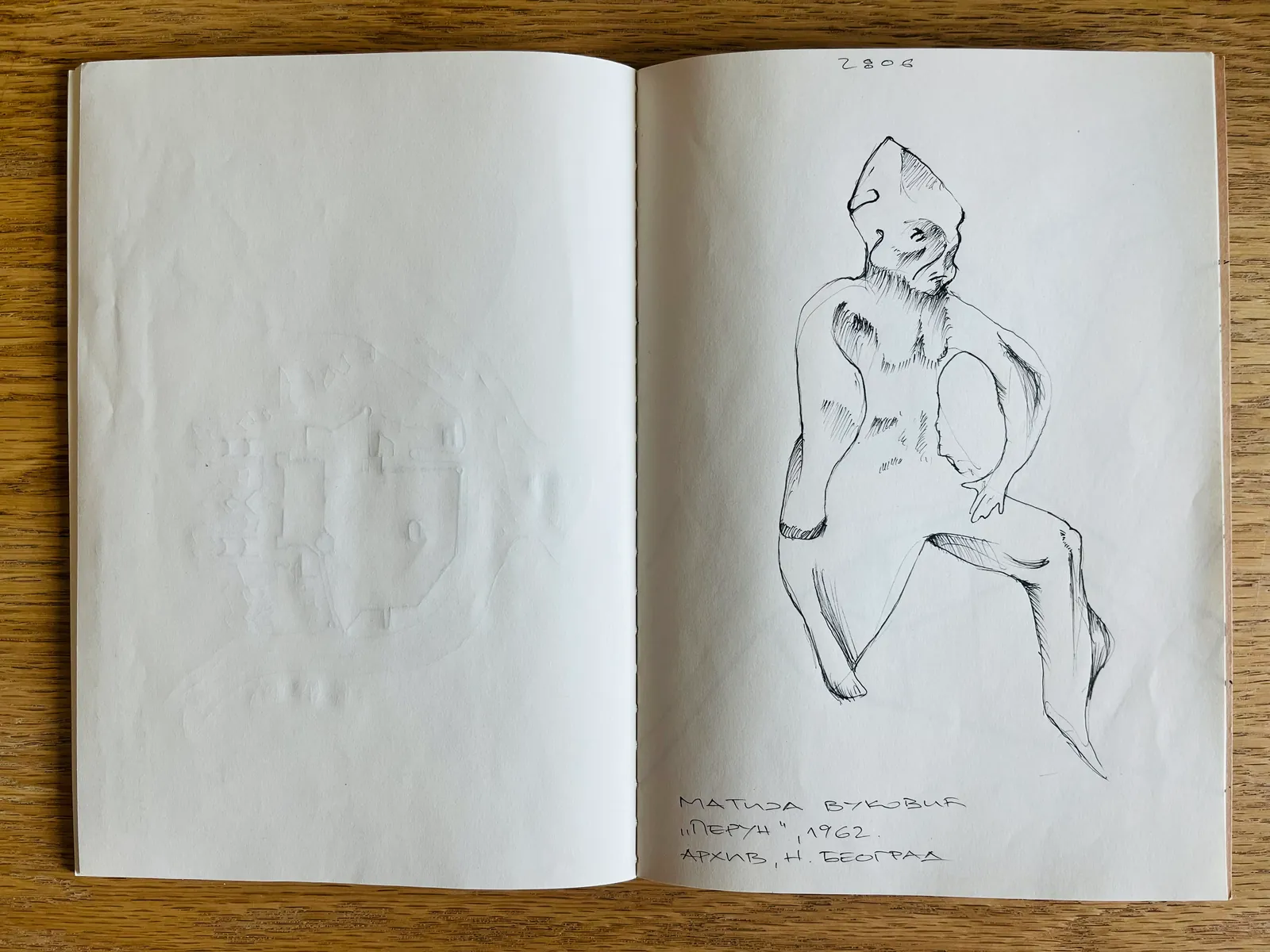 Sketchbook study: Perun figure