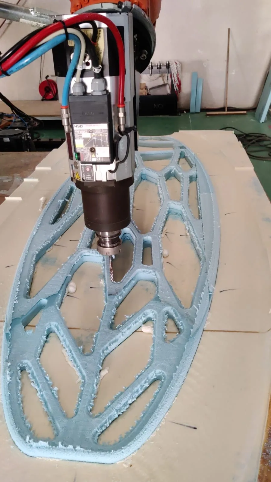 CNC finishing of the lattice core